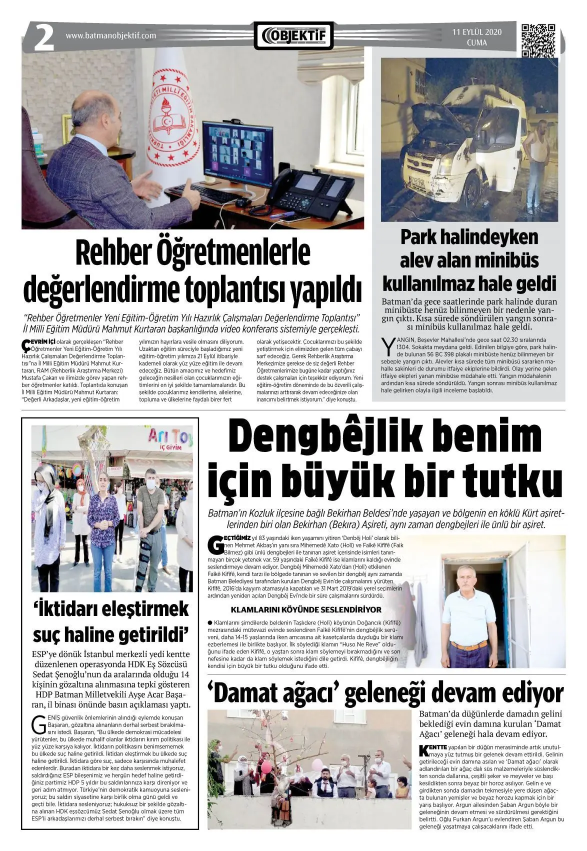 10.09.2020 tarihli sayı, 2. sayfa