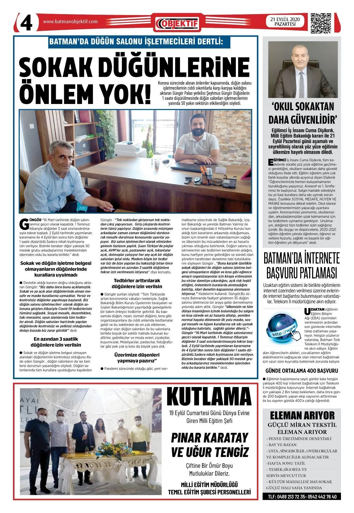 21.09.2020 tarihli sayı, 4. sayfa