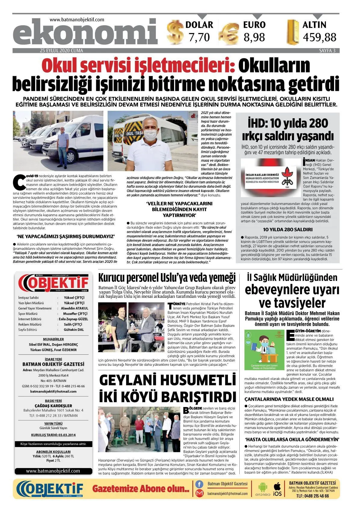 24.09.2020 tarihli sayı, 3. sayfa
