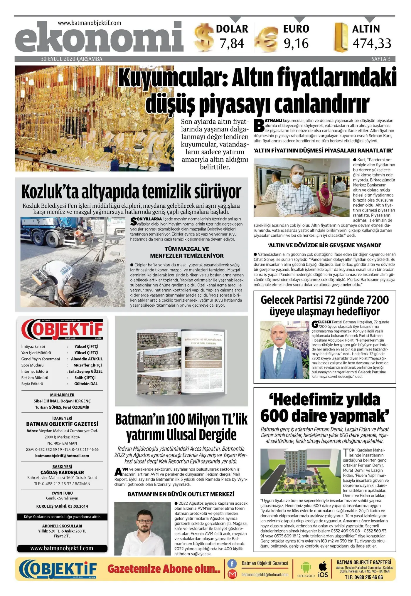 29.09.2020 tarihli sayı, 3. sayfa