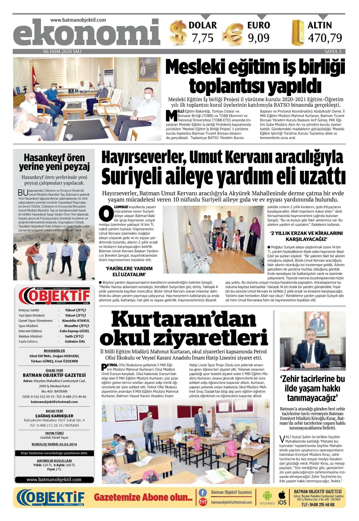 05.10.2020 tarihli sayı, 3. sayfa