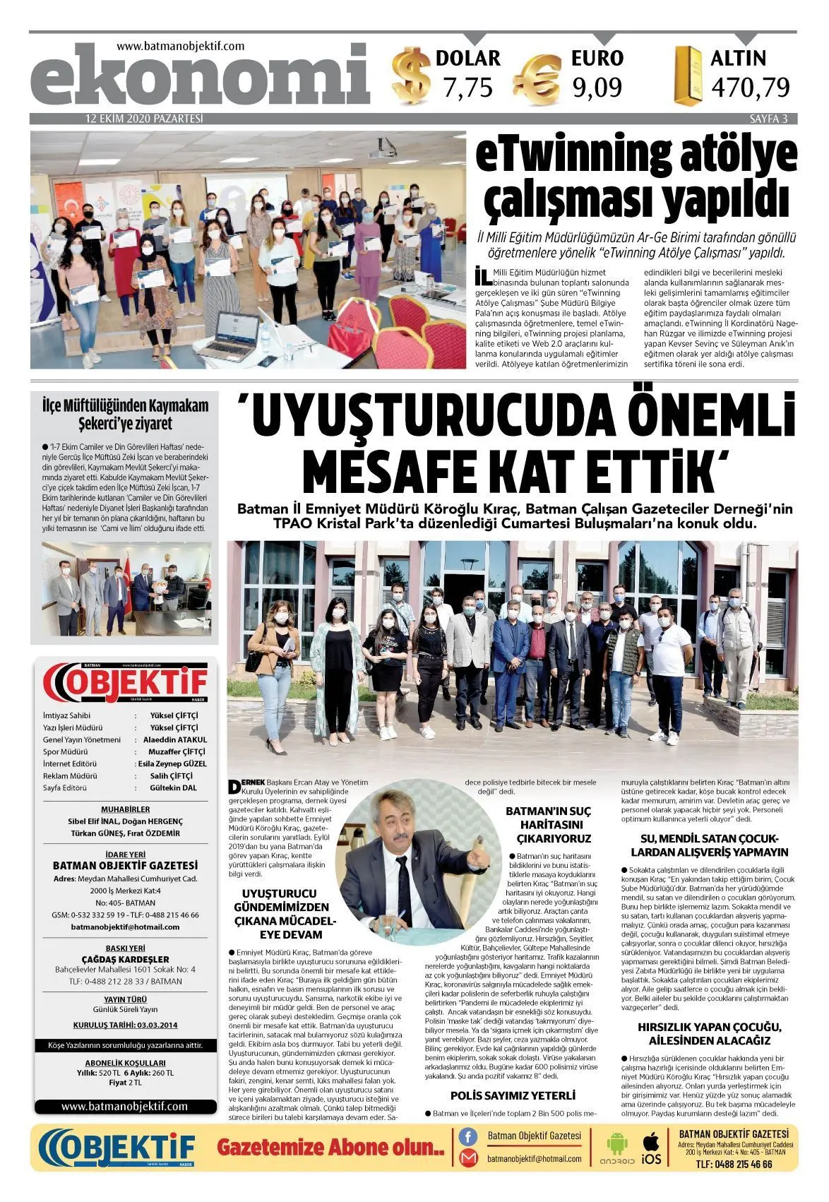 12.10.2020 tarihli sayı, 3. sayfa
