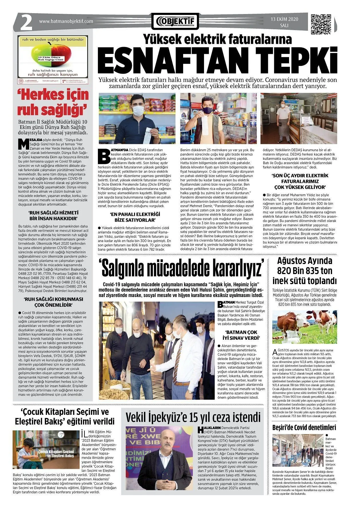 13.10.2020 tarihli sayı, 2. sayfa