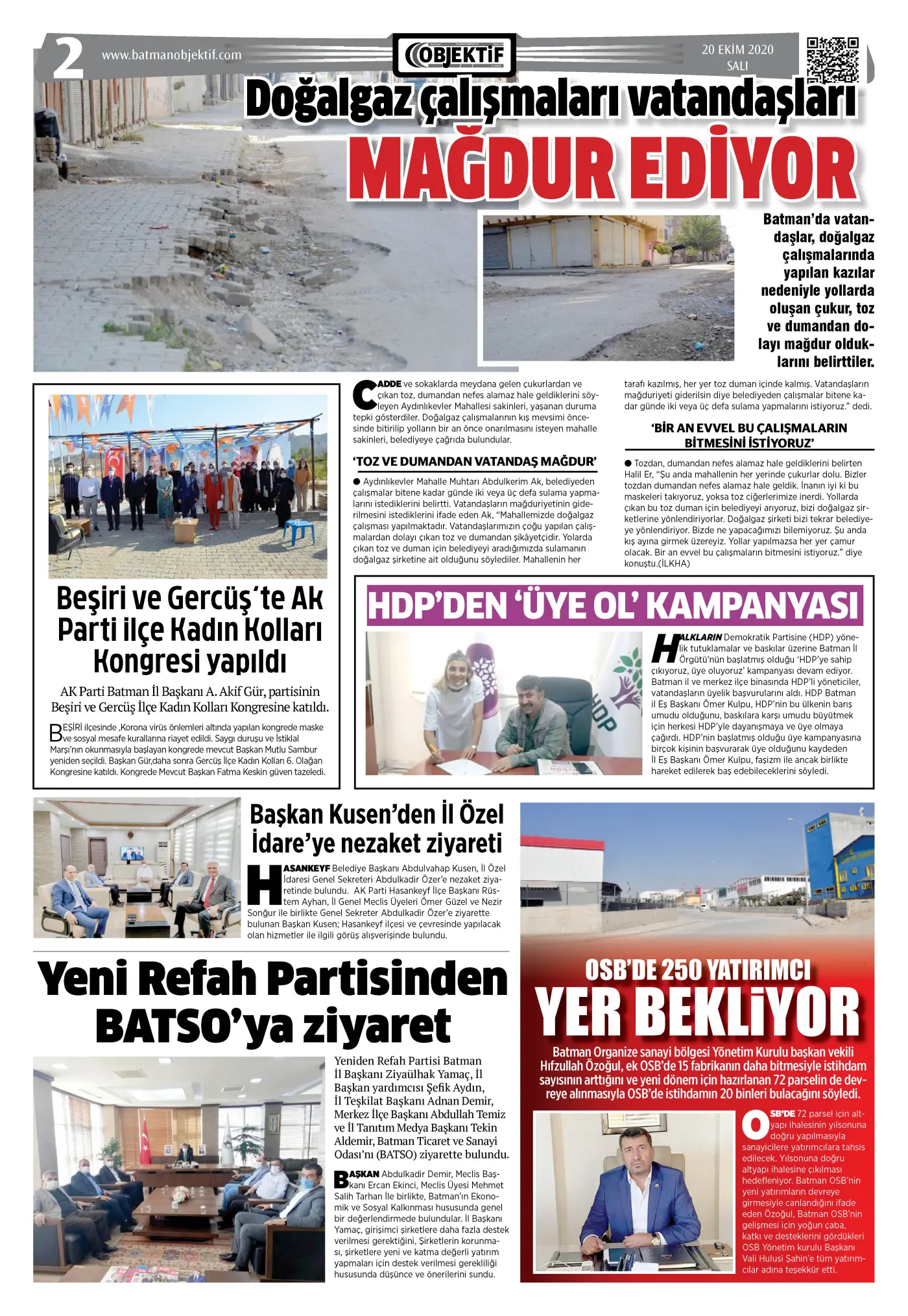 20.10.2020 tarihli sayı, 2. sayfa