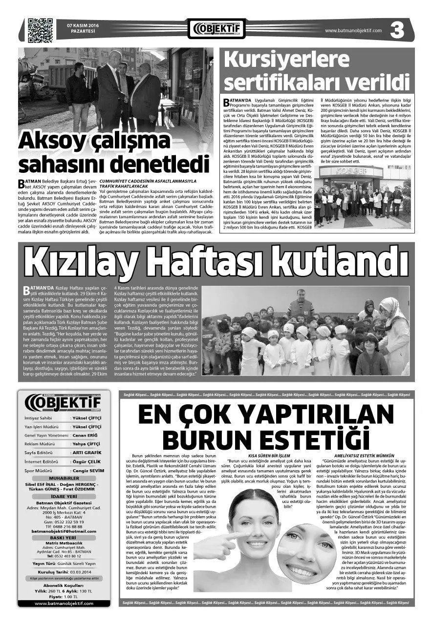 07.11.2016 tarihli sayı, 3. sayfa