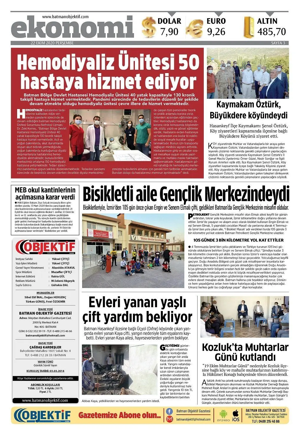 21.10.2020 tarihli sayı, 3. sayfa