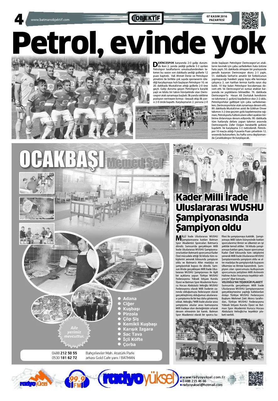 07.11.2016 tarihli sayı, 4. sayfa