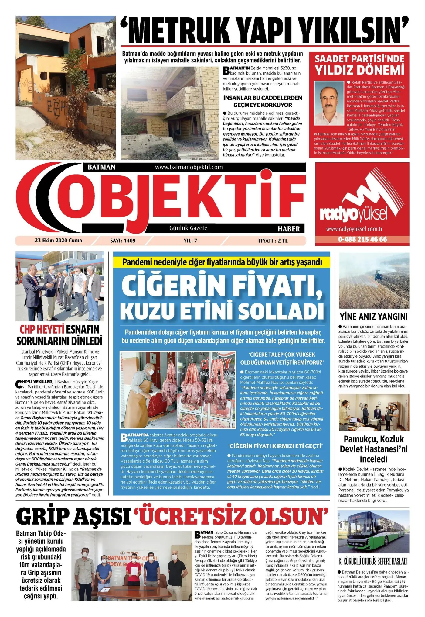 22.10.2020 tarihli sayı, 2. sayfa
