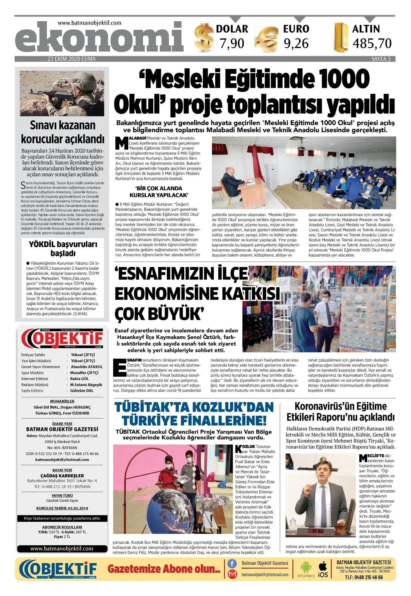 22.10.2020 tarihli sayı, 4. sayfa