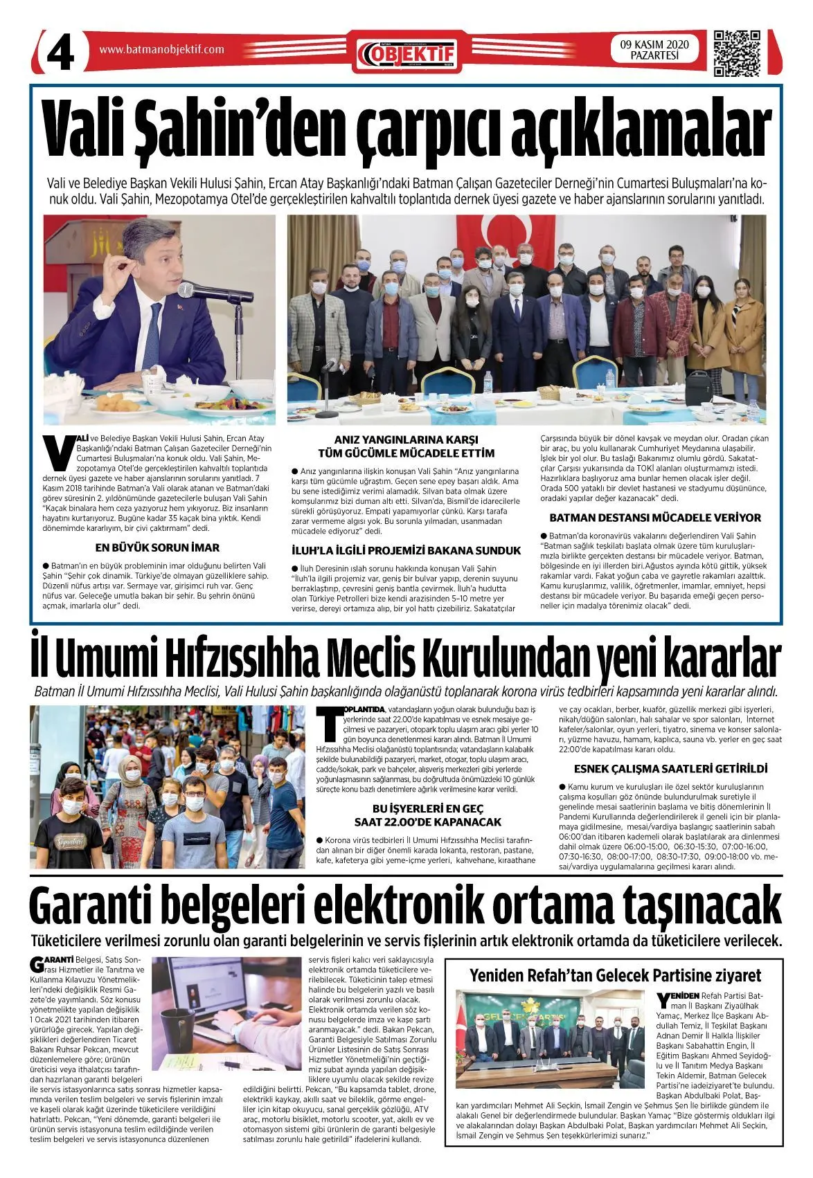 09.11.2020 tarihli sayı, 4. sayfa