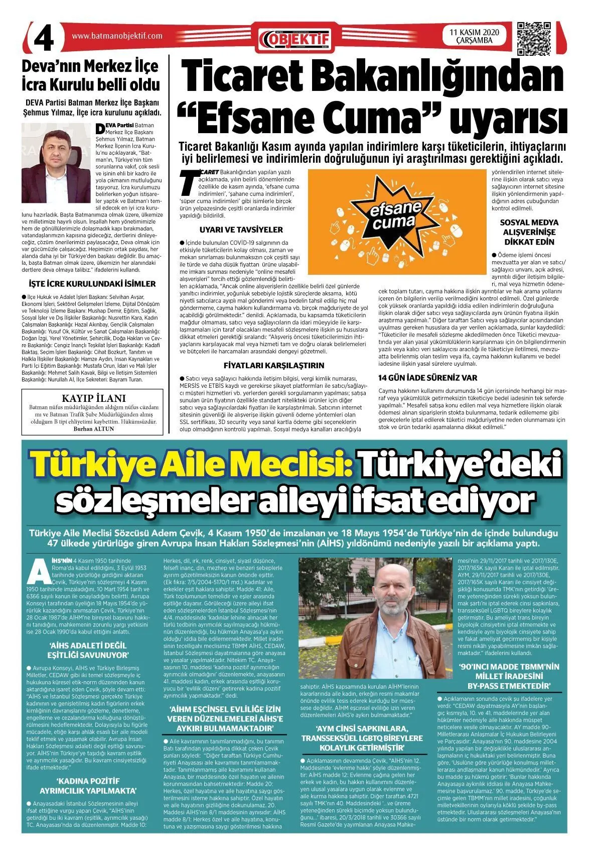 10.11.2020 tarihli sayı, 4. sayfa