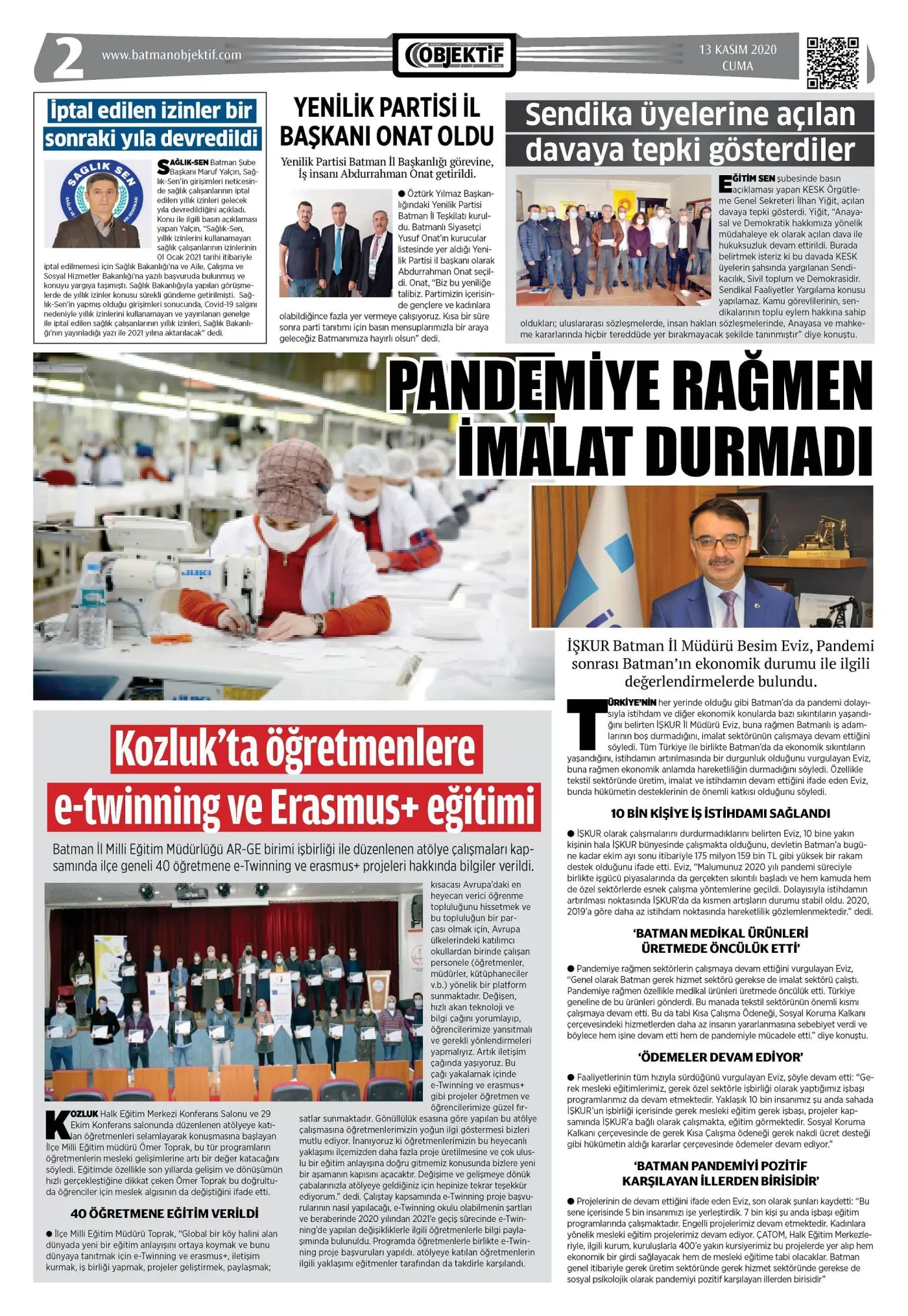 12.11.2020 tarihli sayı, 2. sayfa
