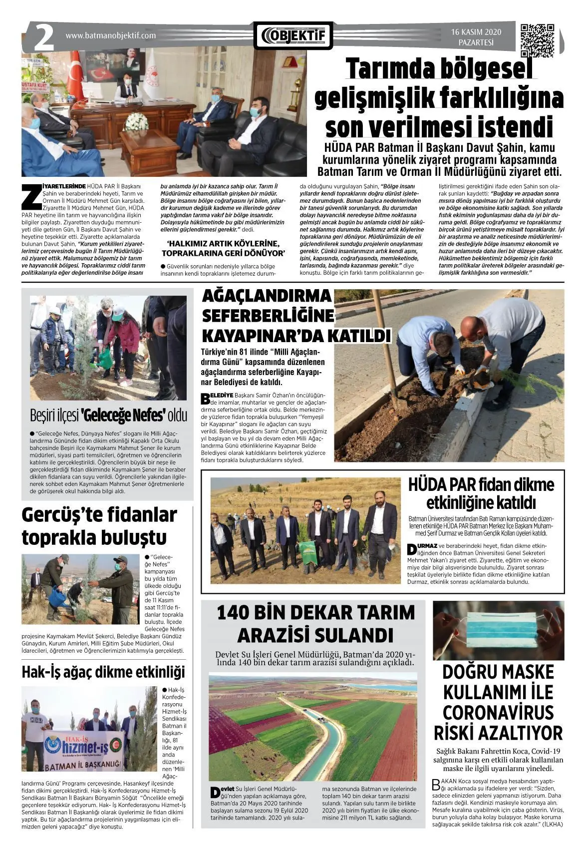 15.11.2020 tarihli sayı, 2. sayfa