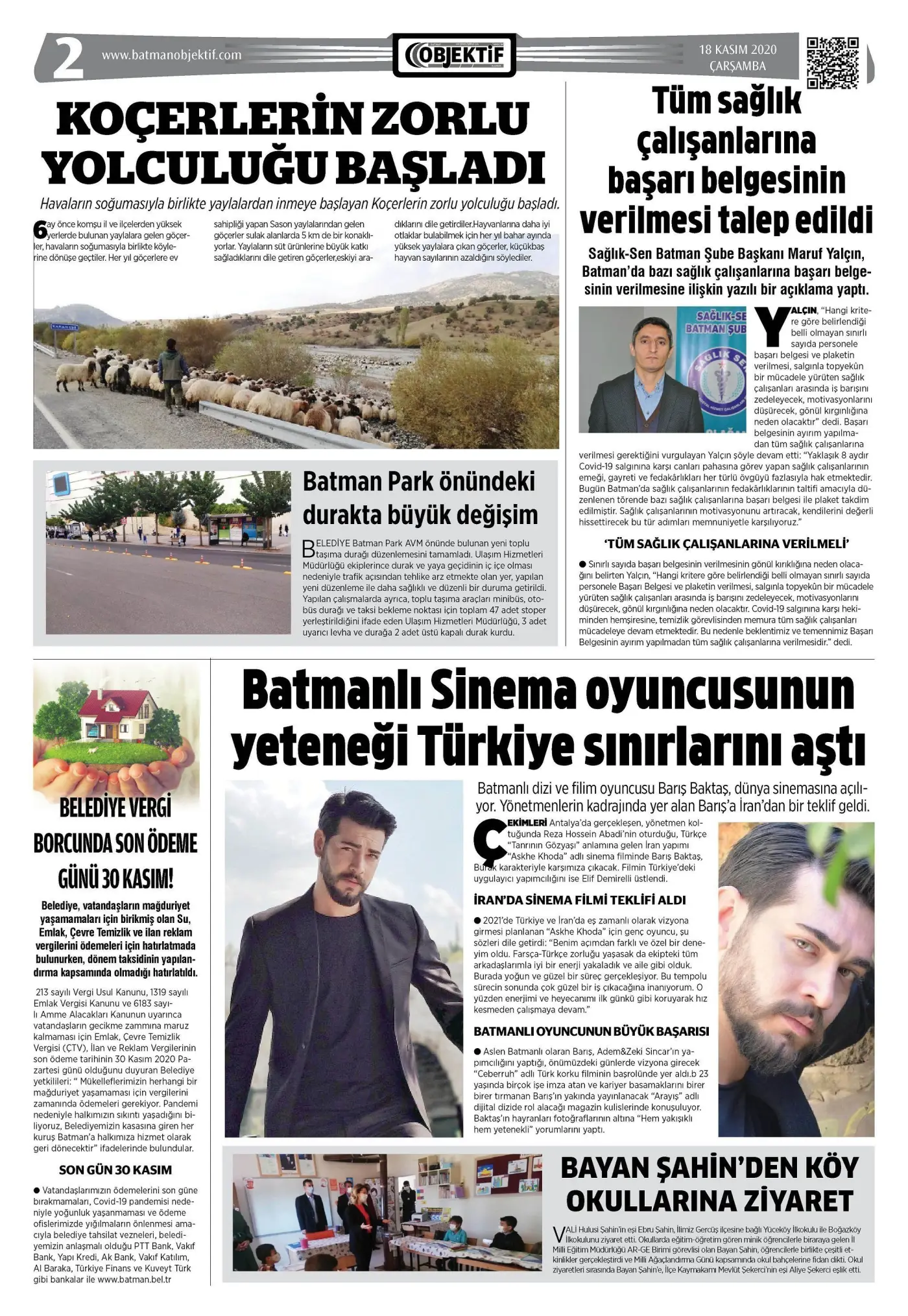 18.11.2020 tarihli sayı, 2. sayfa