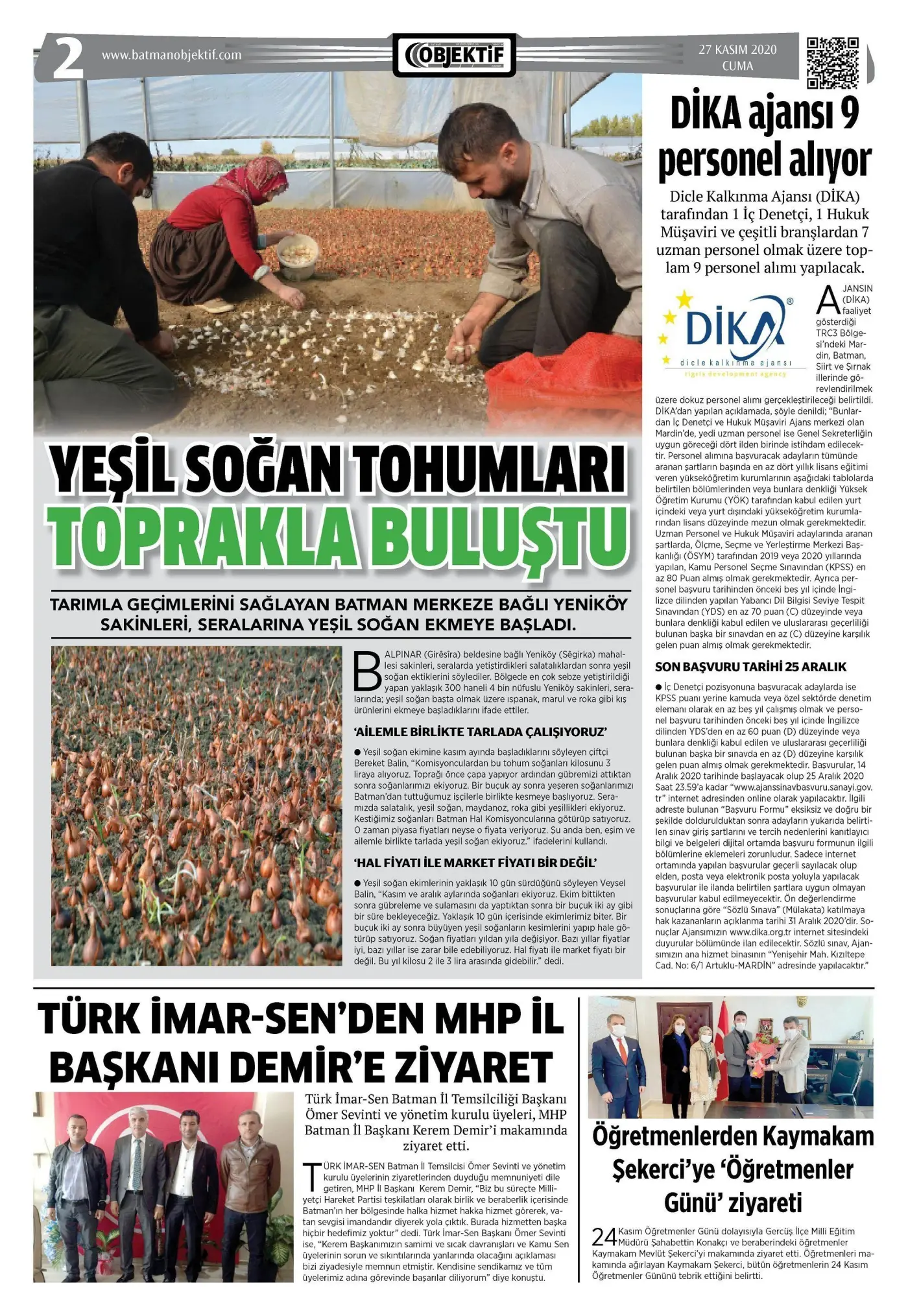 26.11.2020 tarihli sayı, 2. sayfa