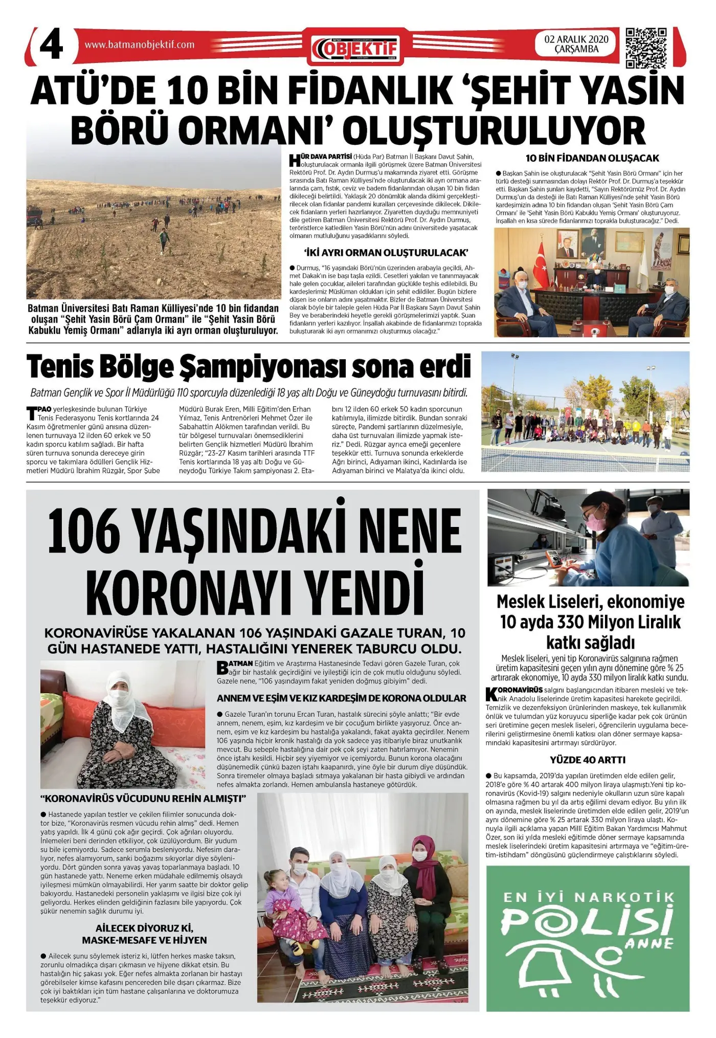 02.12.2020 tarihli sayı, 1. sayfa
