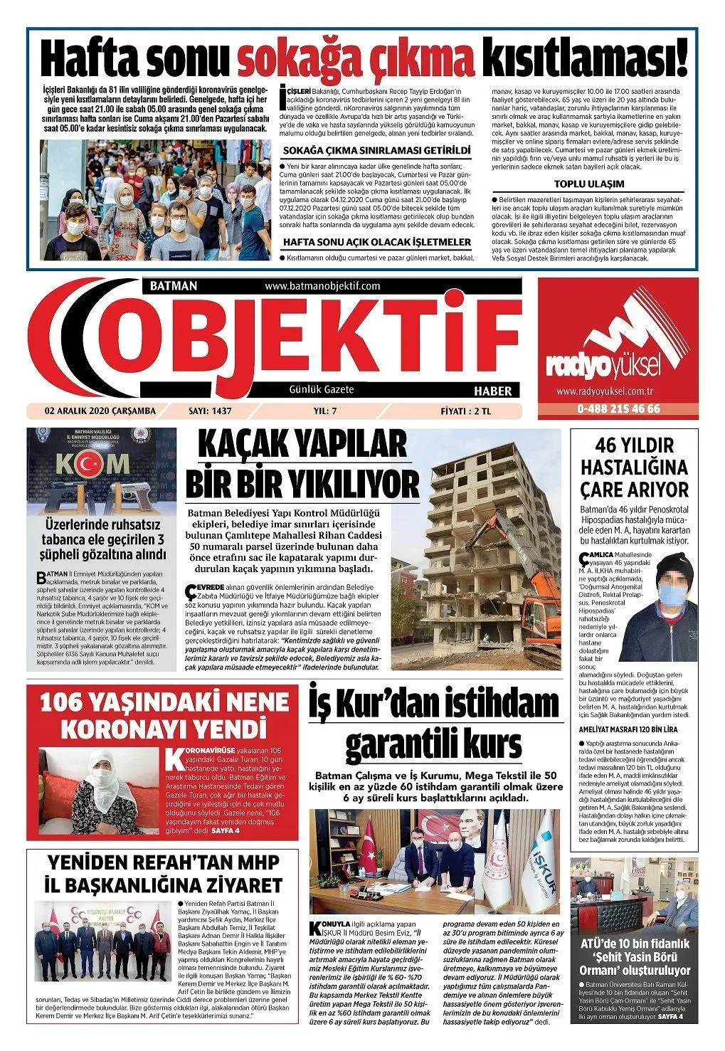 02.12.2020 tarihli sayı, 2. sayfa