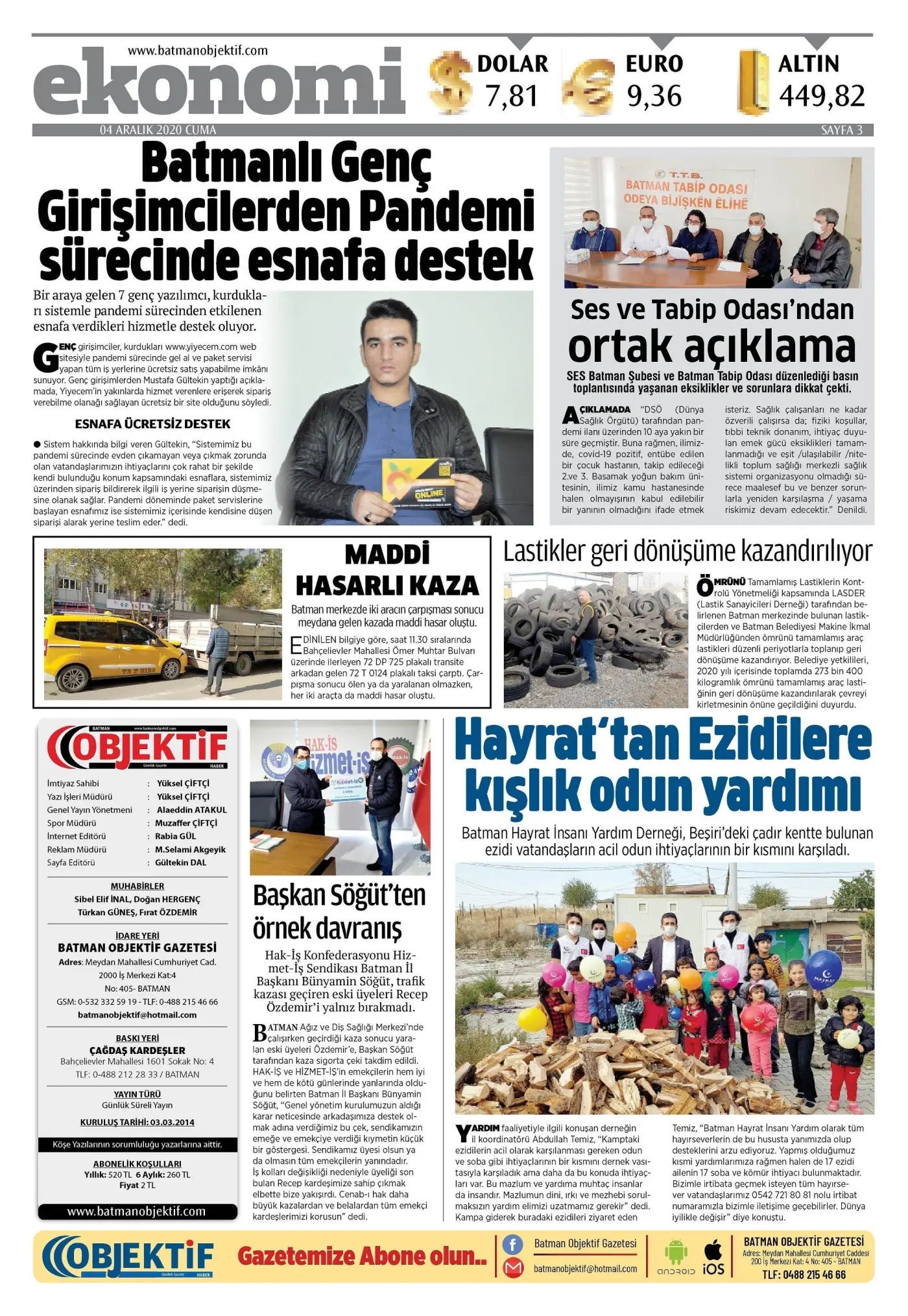 03.12.2020 tarihli sayı, 3. sayfa