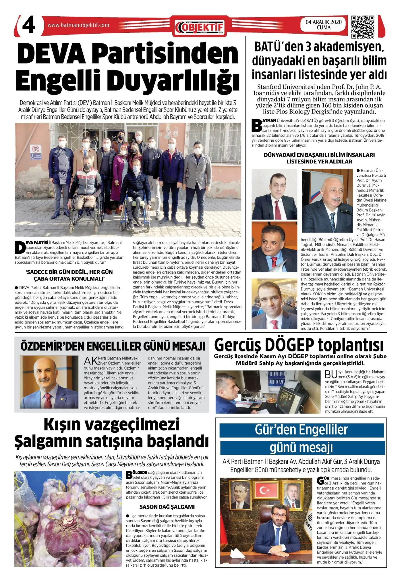 03.12.2020 tarihli sayı, 4. sayfa