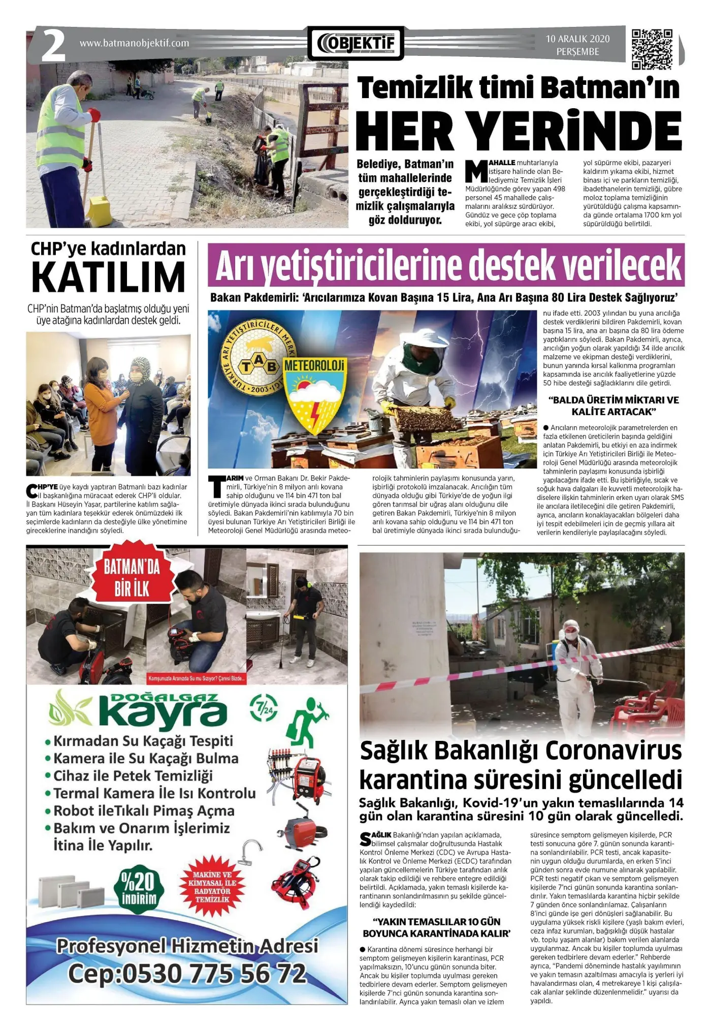 09.12.2020 tarihli sayı, 2. sayfa
