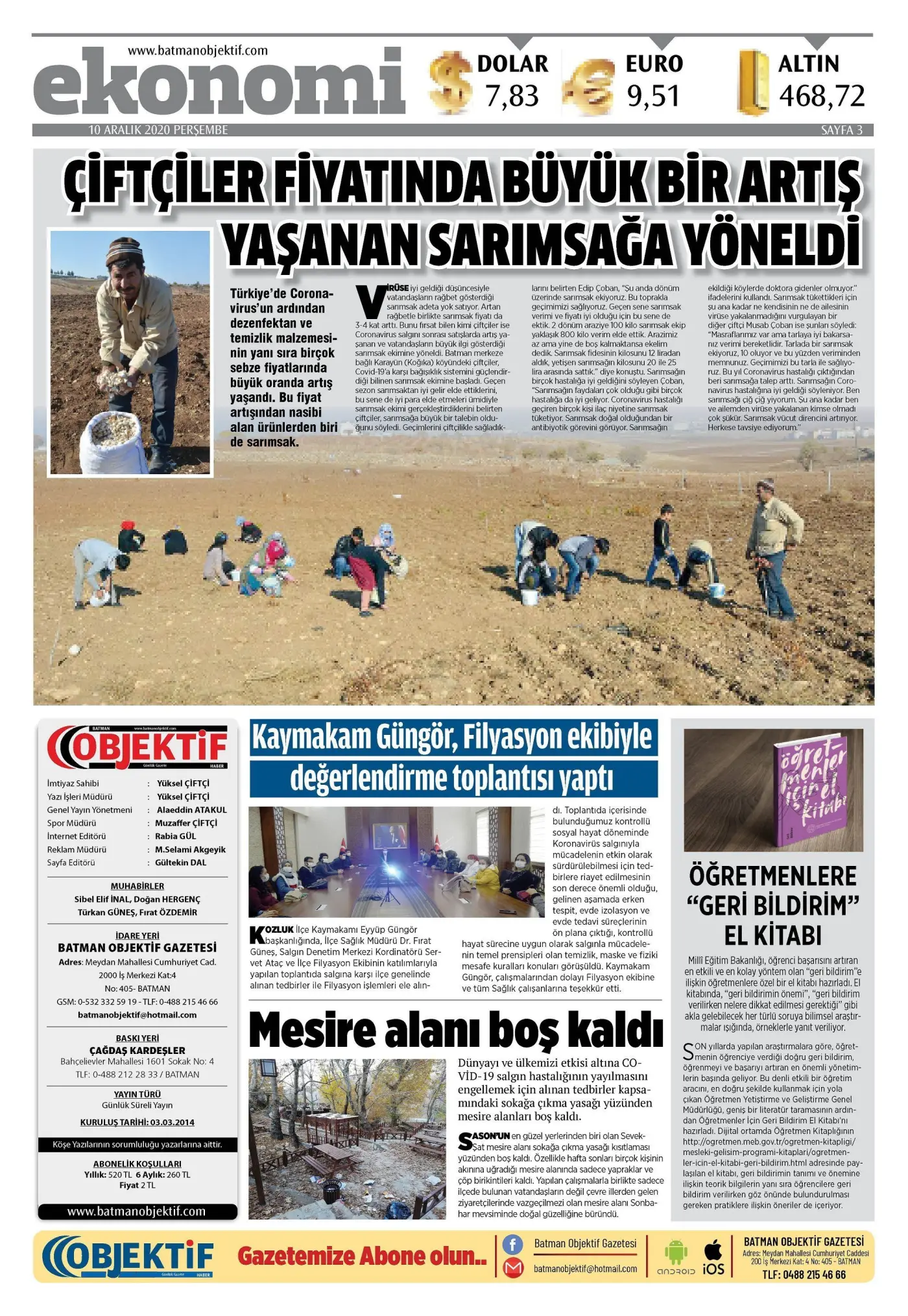 09.12.2020 tarihli sayı, 3. sayfa