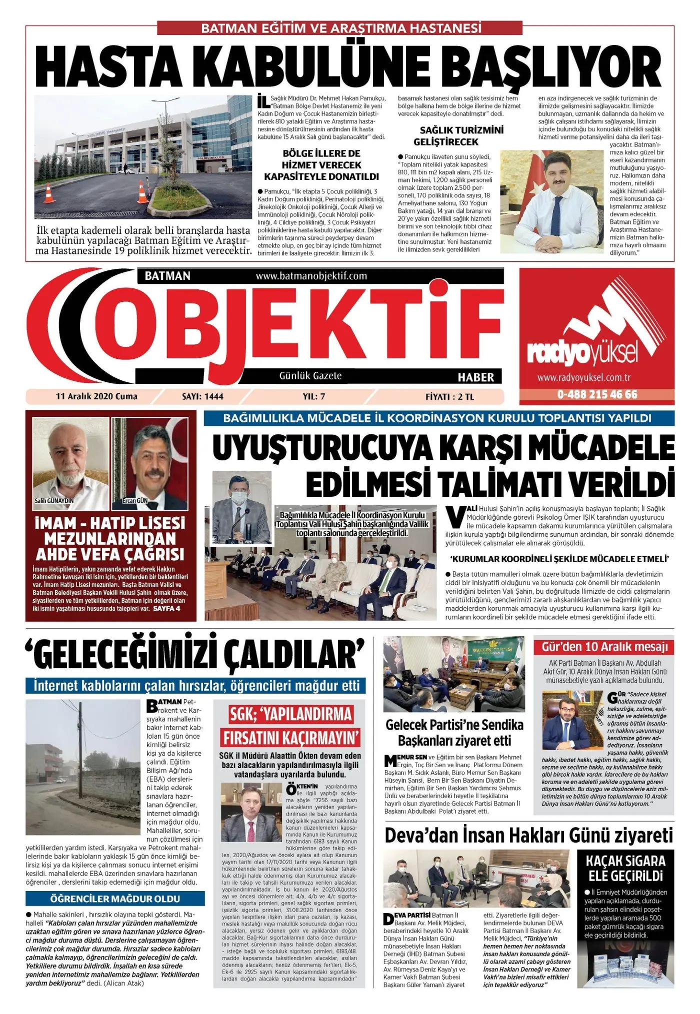 10.12.2020 tarihli sayı, 1. sayfa