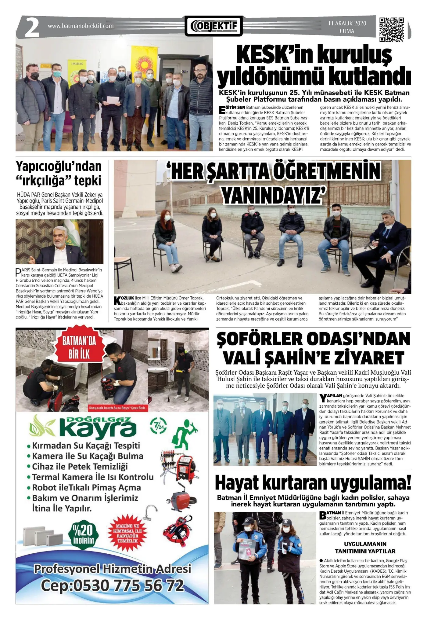 10.12.2020 tarihli sayı, 2. sayfa