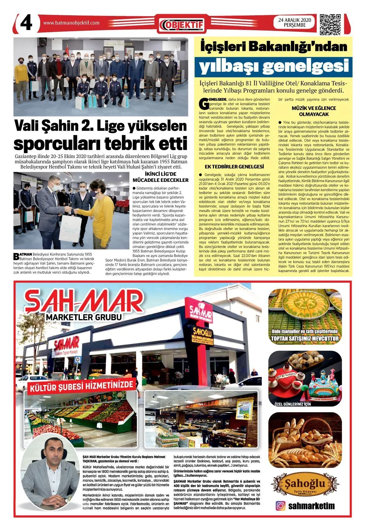 24.12.2020 tarihli sayı, 4. sayfa