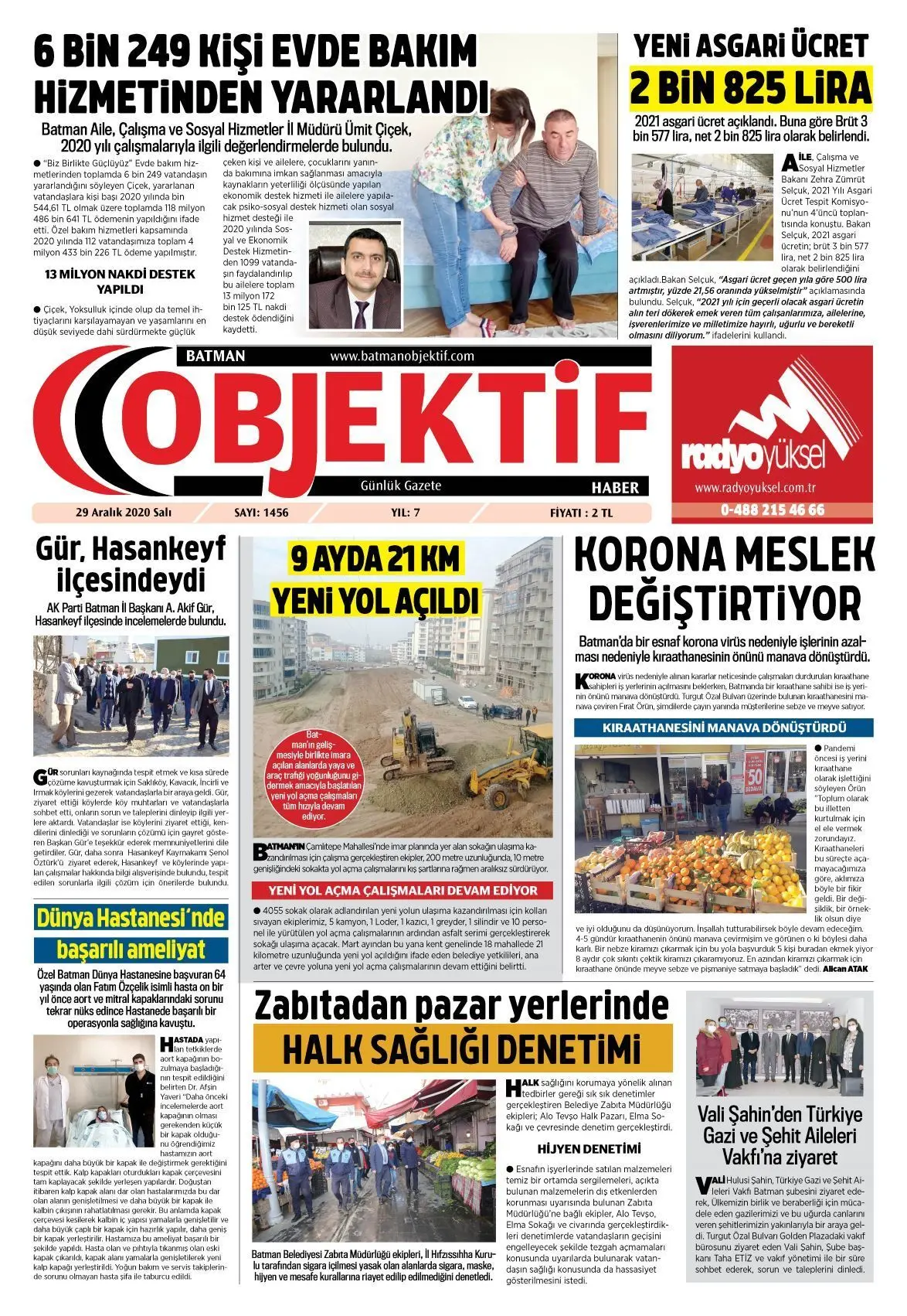 28.12.2020 tarihli sayı, 1. sayfa