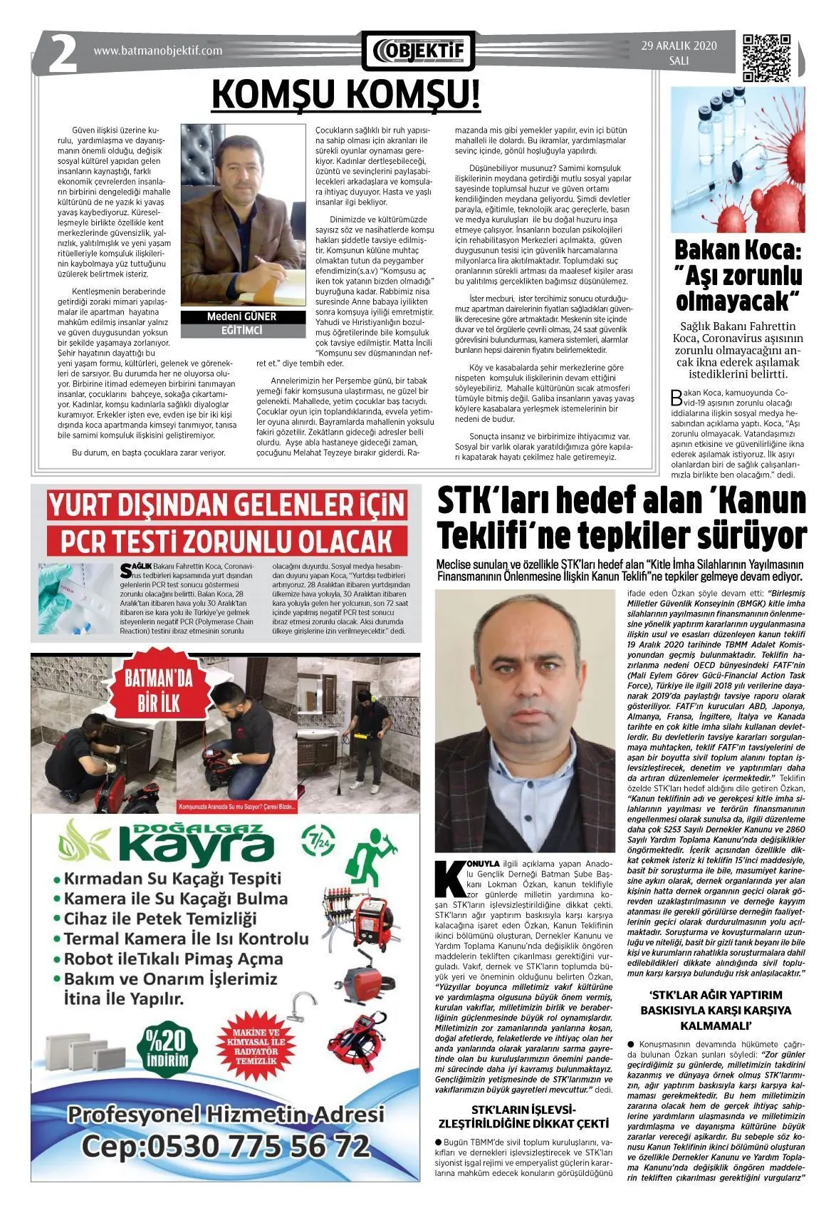 28.12.2020 tarihli sayı, 2. sayfa