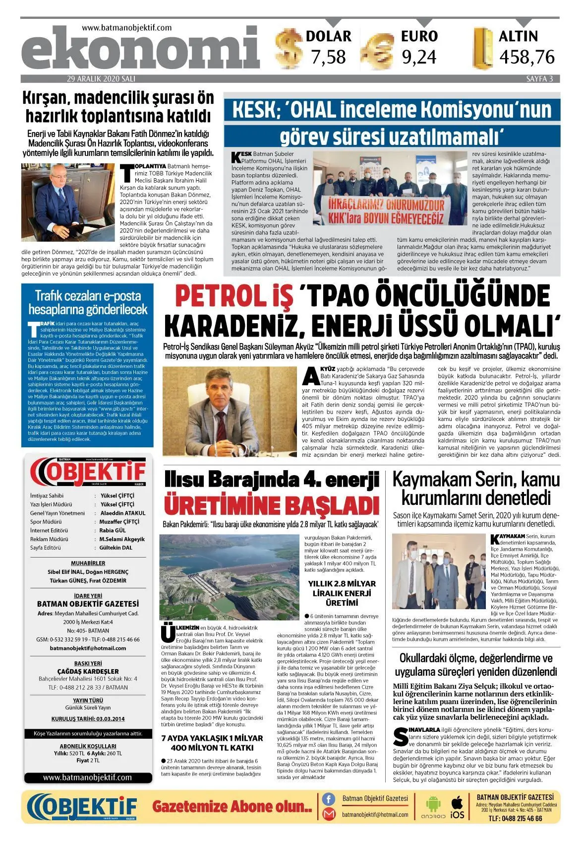 28.12.2020 tarihli sayı, 3. sayfa