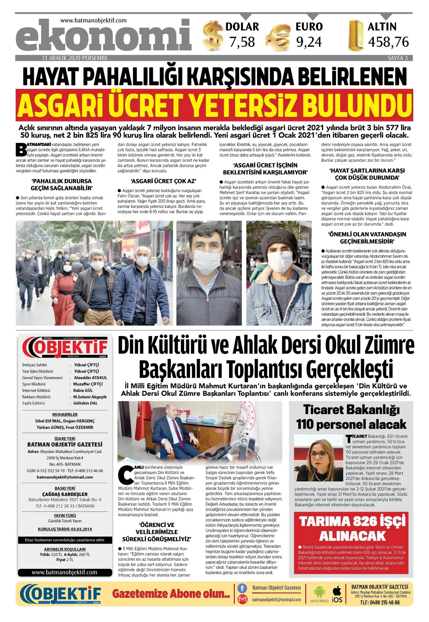 30.12.2020 tarihli sayı, 3. sayfa