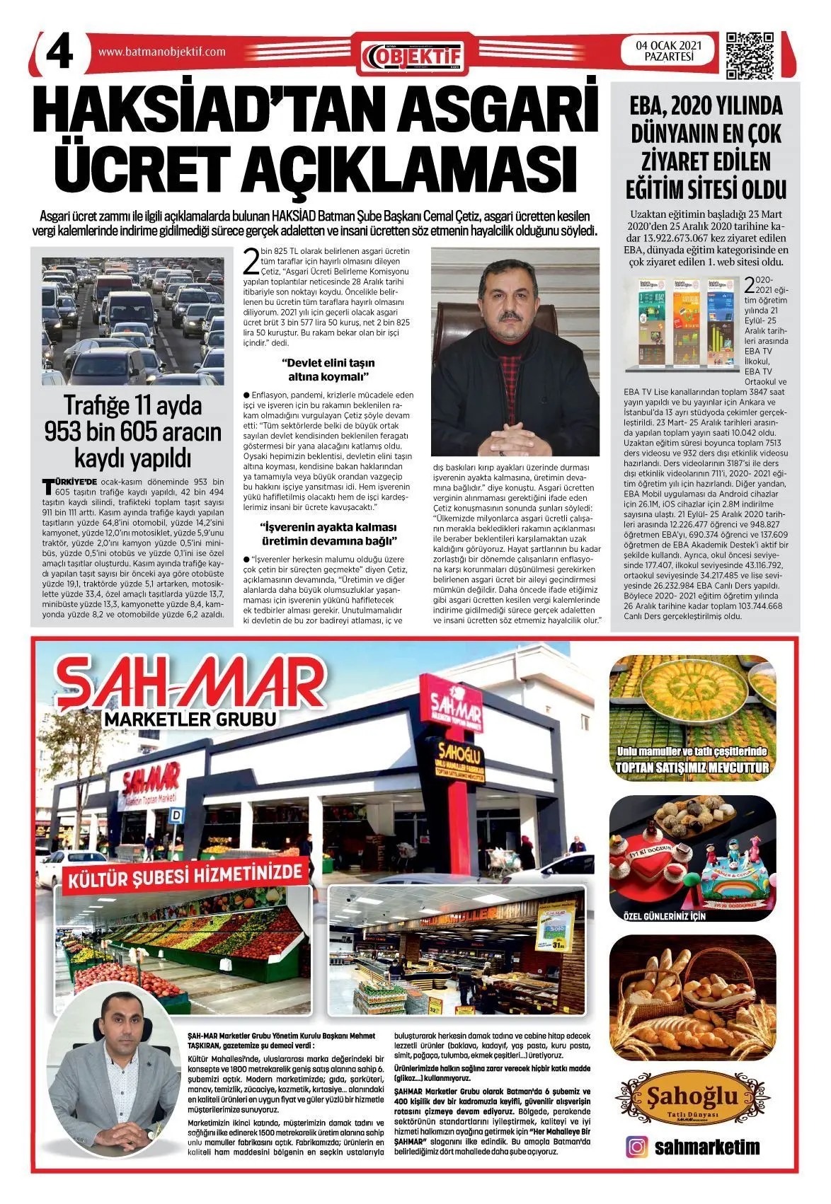 04.01.2021 tarihli sayı, 4. sayfa