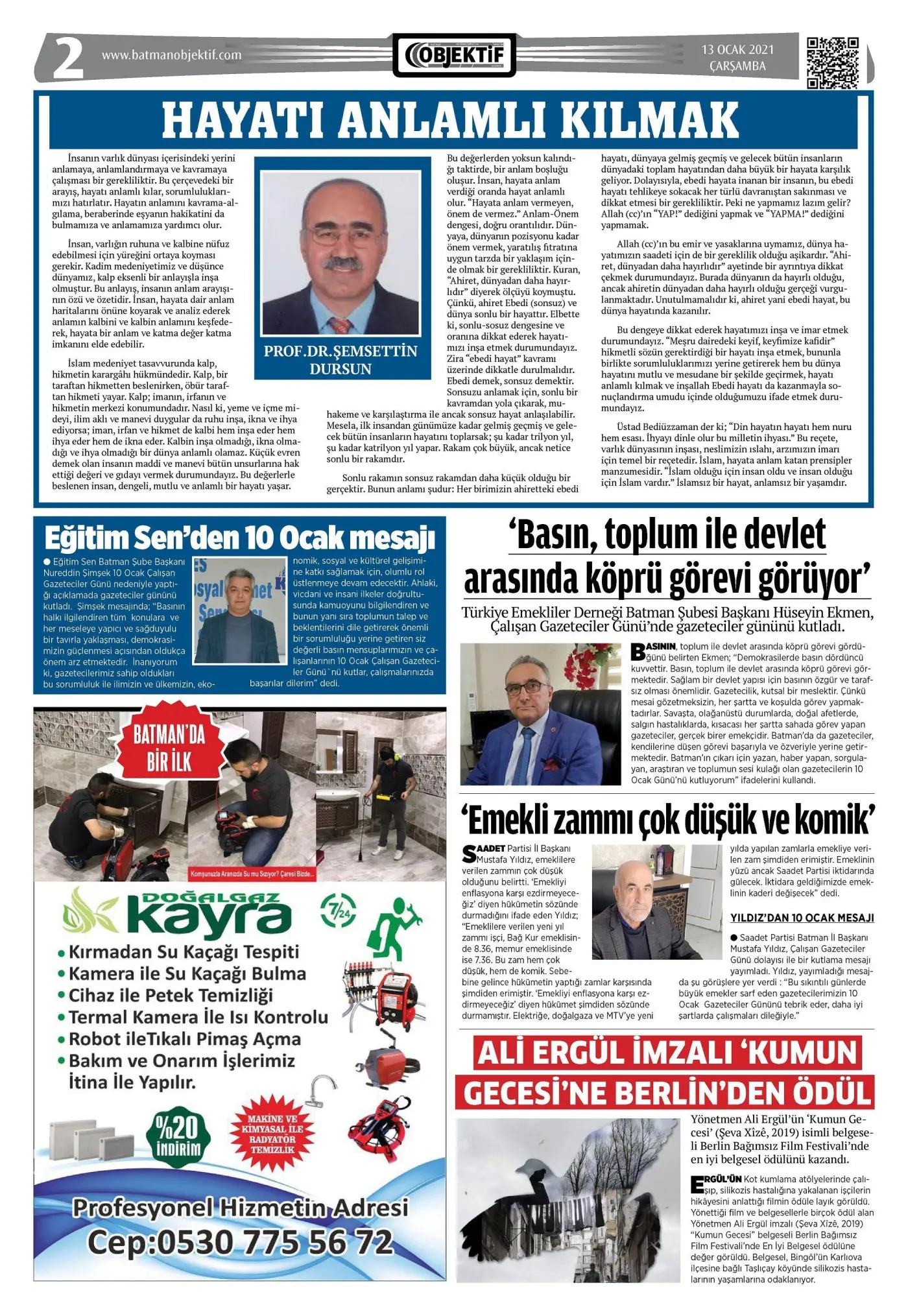 12.01.2021 tarihli sayı, 2. sayfa
