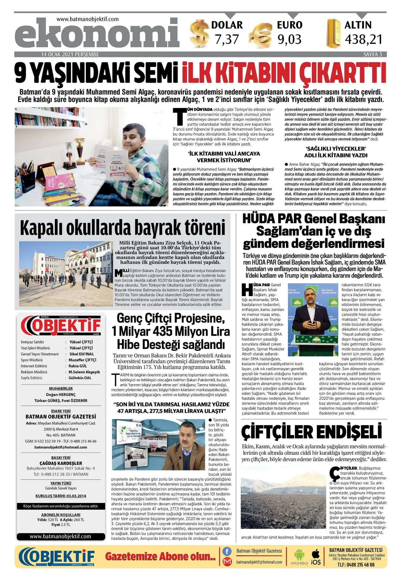 13.01.2021 tarihli sayı, 3. sayfa