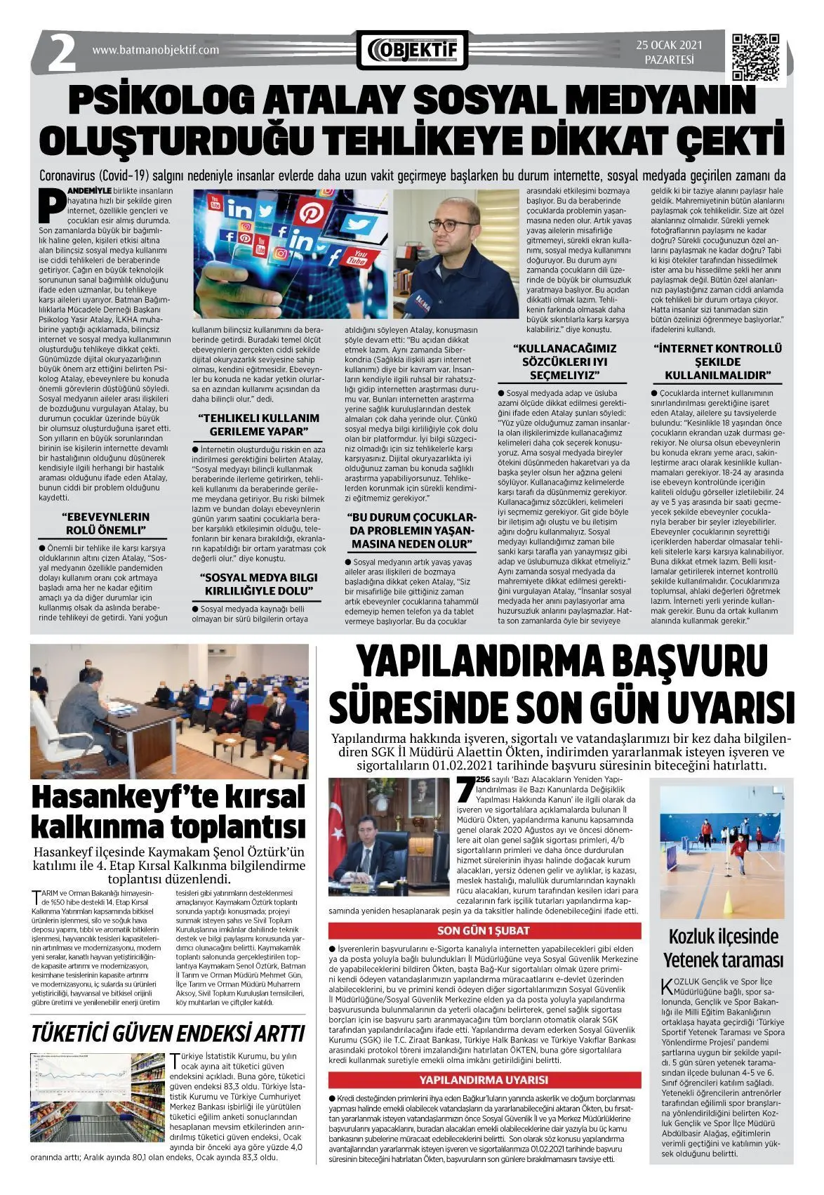 24.01.2021 tarihli sayı, 2. sayfa
