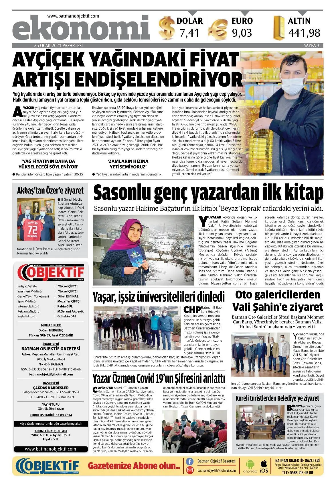 24.01.2021 tarihli sayı, 3. sayfa