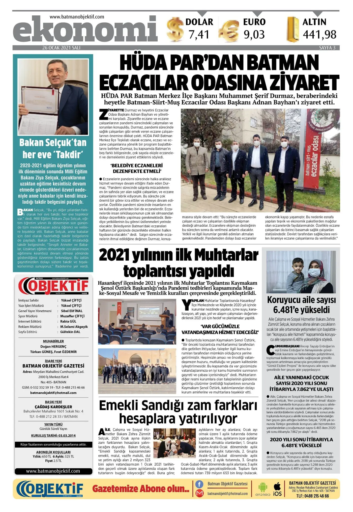 26.01.2021 tarihli sayı, 2. sayfa