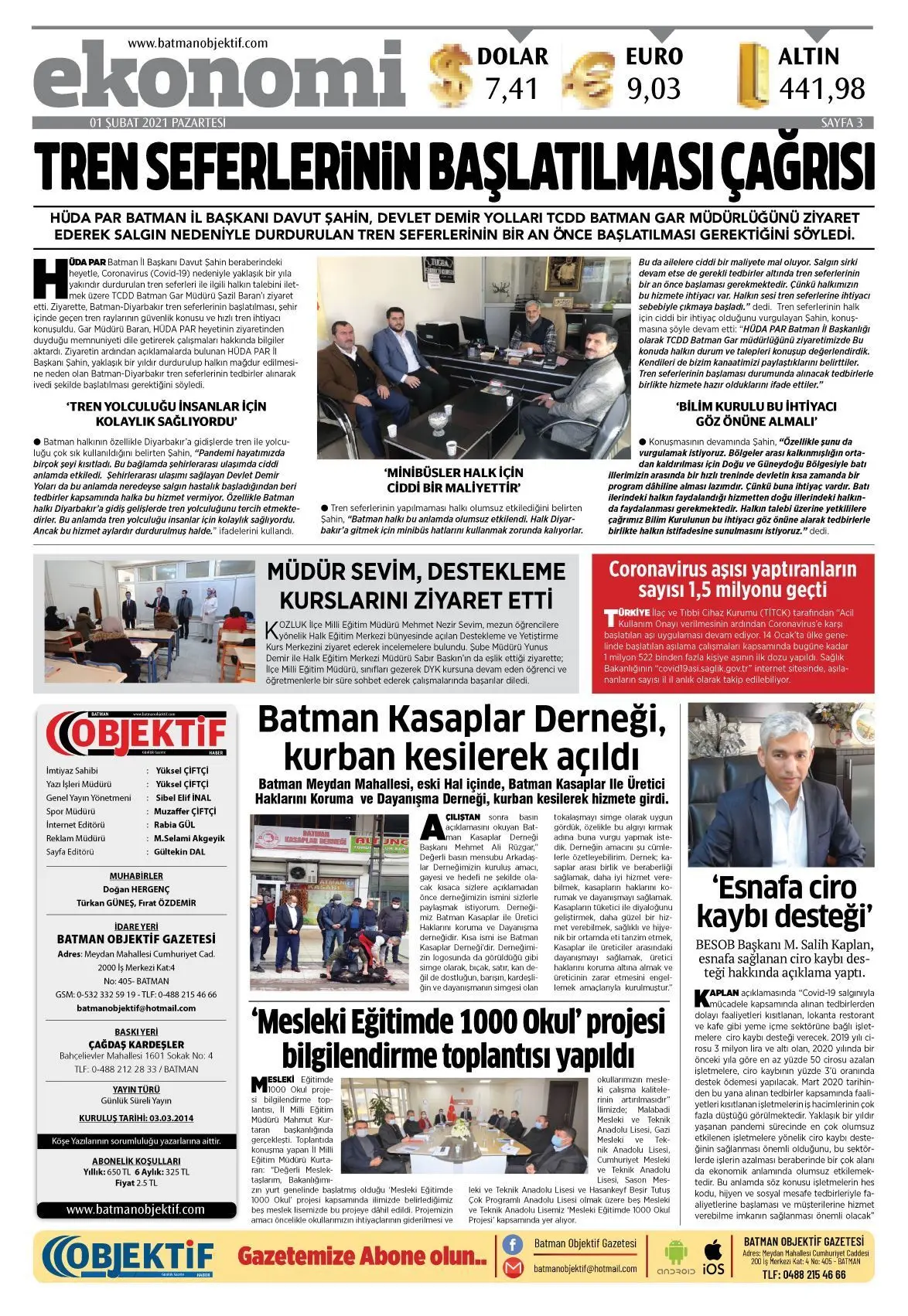 31.01.2021 tarihli sayı, 3. sayfa