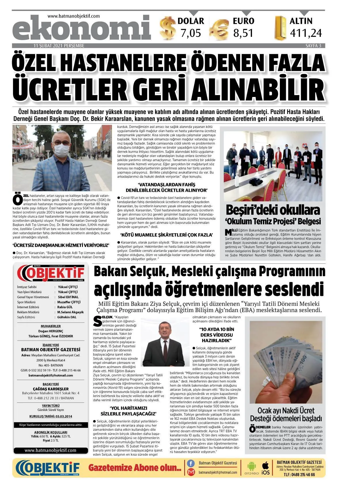 10.02.2021 tarihli sayı, 3. sayfa