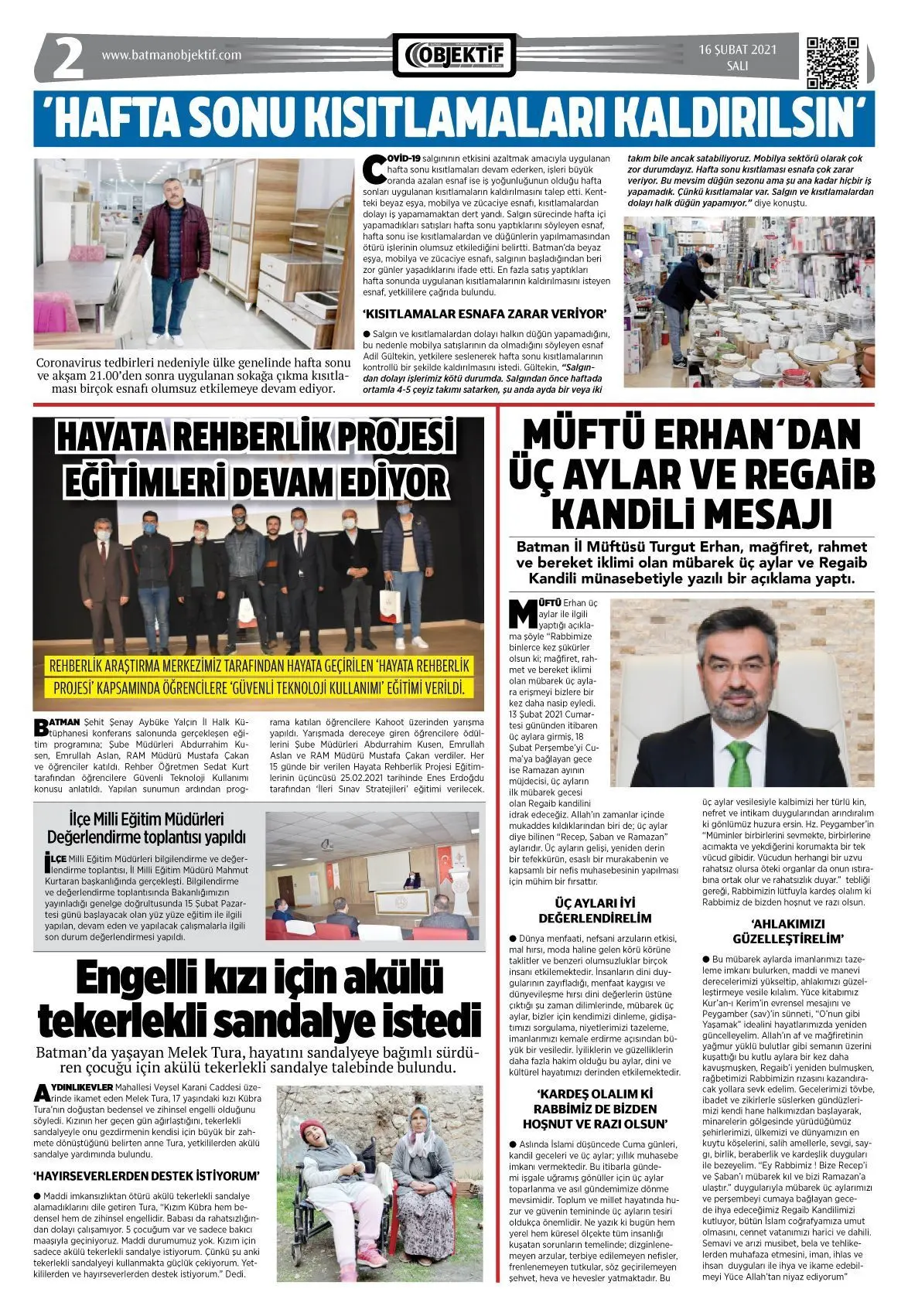 15.02.2021 tarihli sayı, 2. sayfa