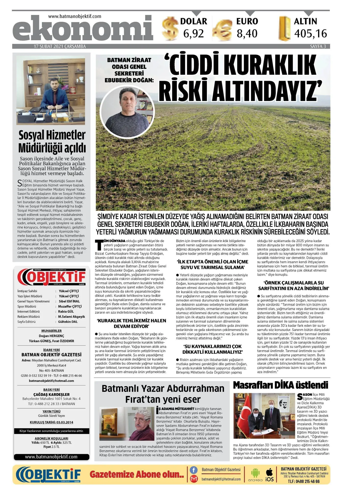 16.02.2021 tarihli sayı, 3. sayfa