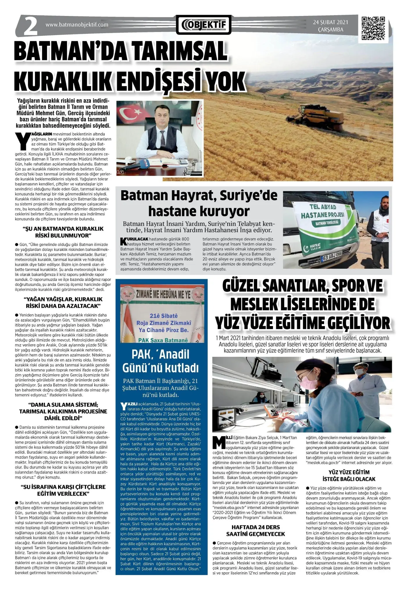 23.02.2021 tarihli sayı, 2. sayfa
