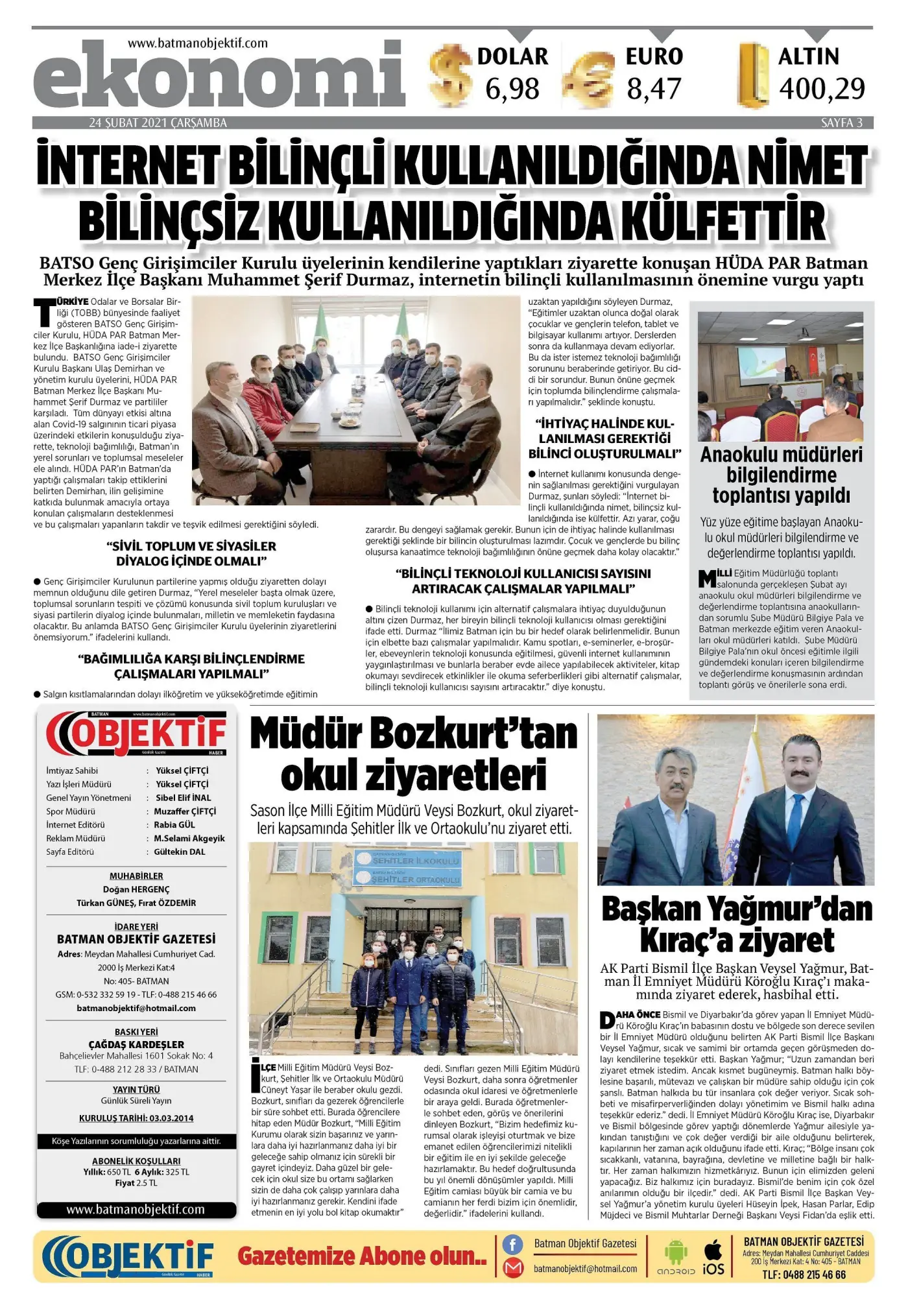 23.02.2021 tarihli sayı, 3. sayfa