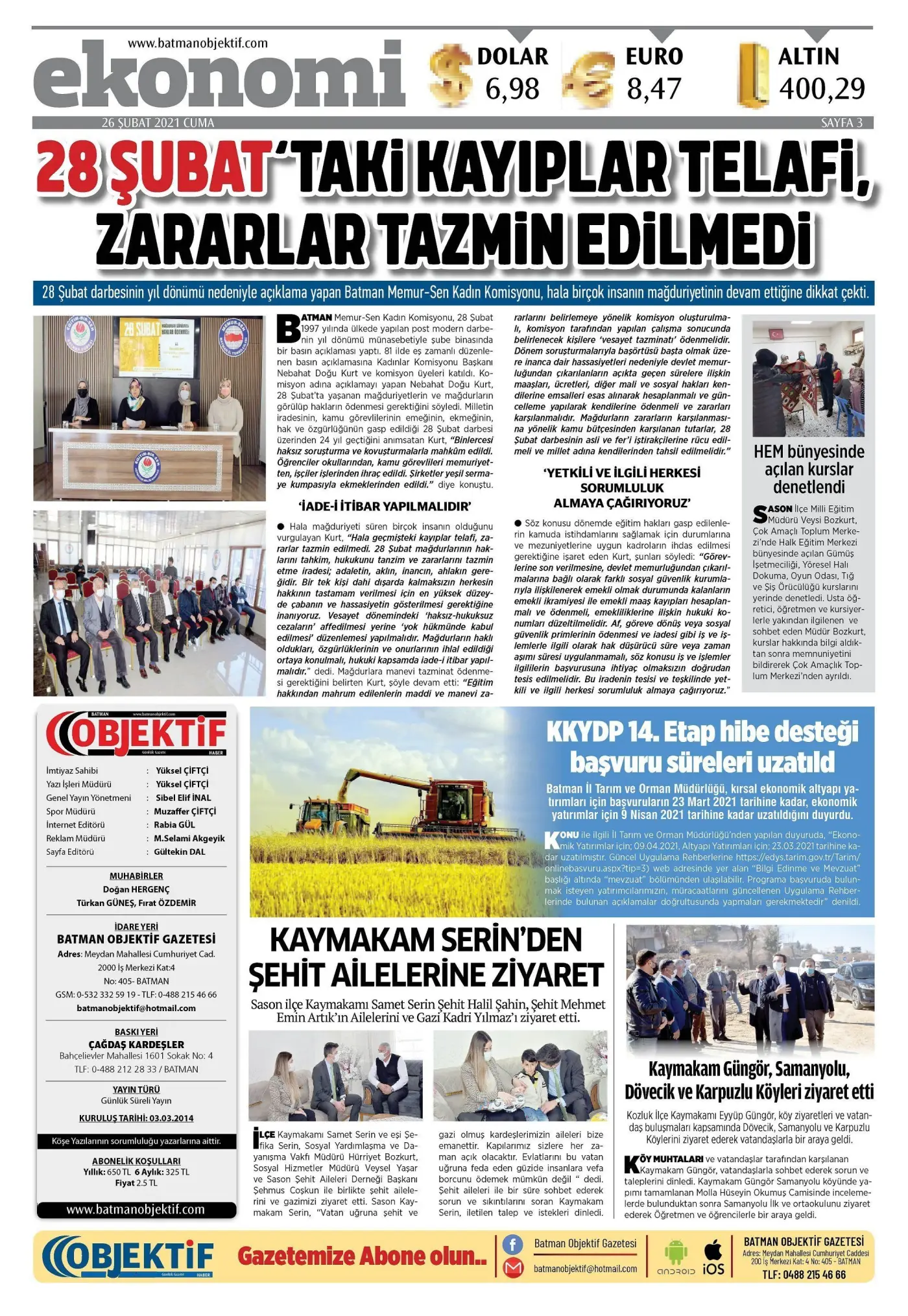 25.02.2021 tarihli sayı, 3. sayfa