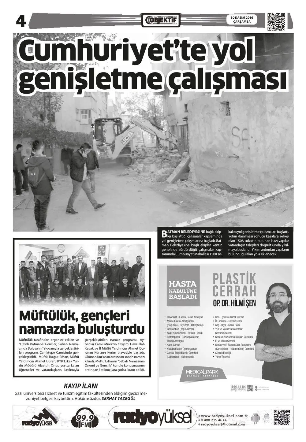 30.11.2016 tarihli sayı, 4. sayfa