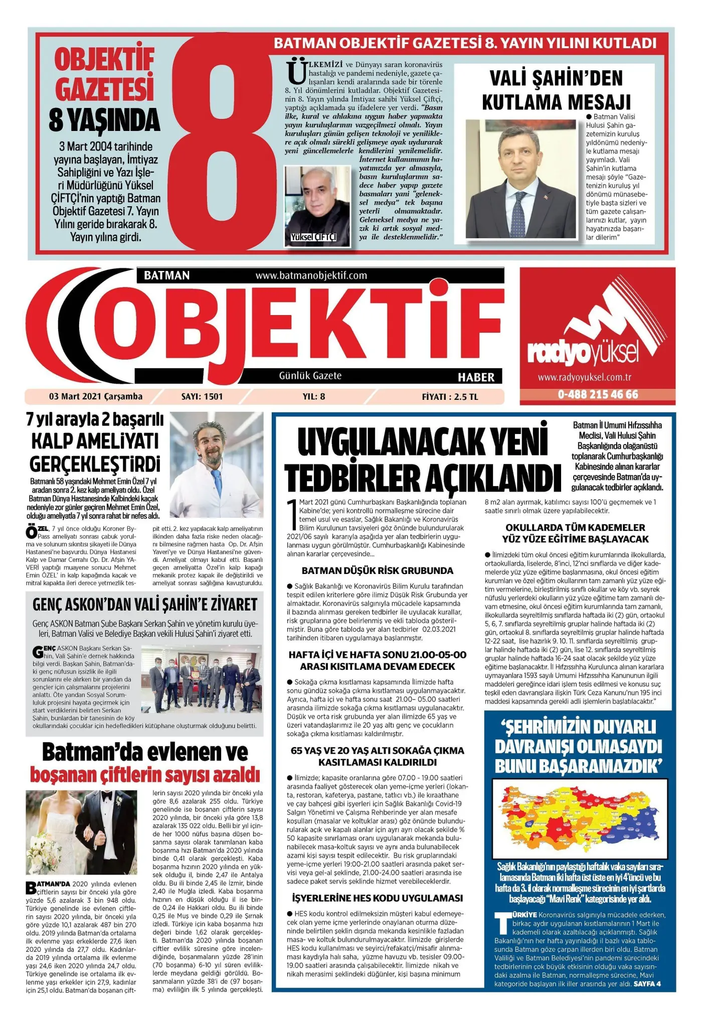 02.03.2021 tarihli sayı, 1. sayfa