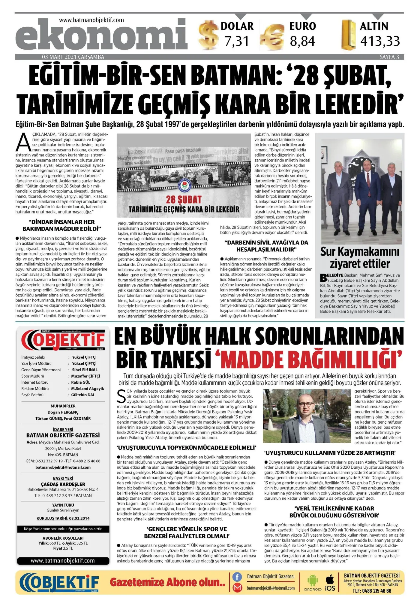 02.03.2021 tarihli sayı, 3. sayfa