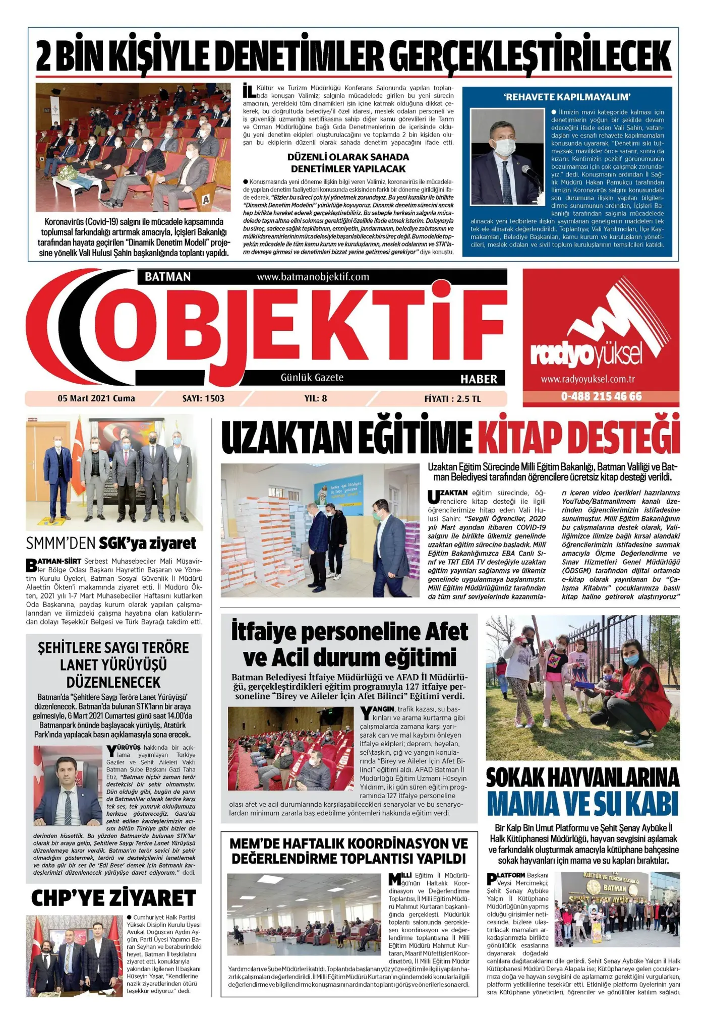 04.03.2021 tarihli sayı, 1. sayfa
