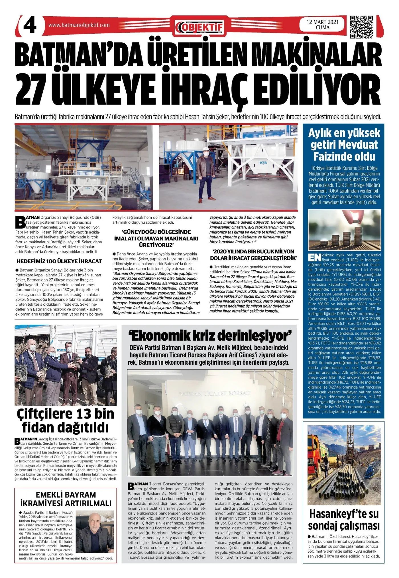11.03.2021 tarihli sayı, 1. sayfa